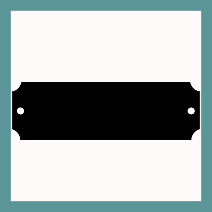 3.25" x 1" | Black Brass Notched Perpetual Plate
