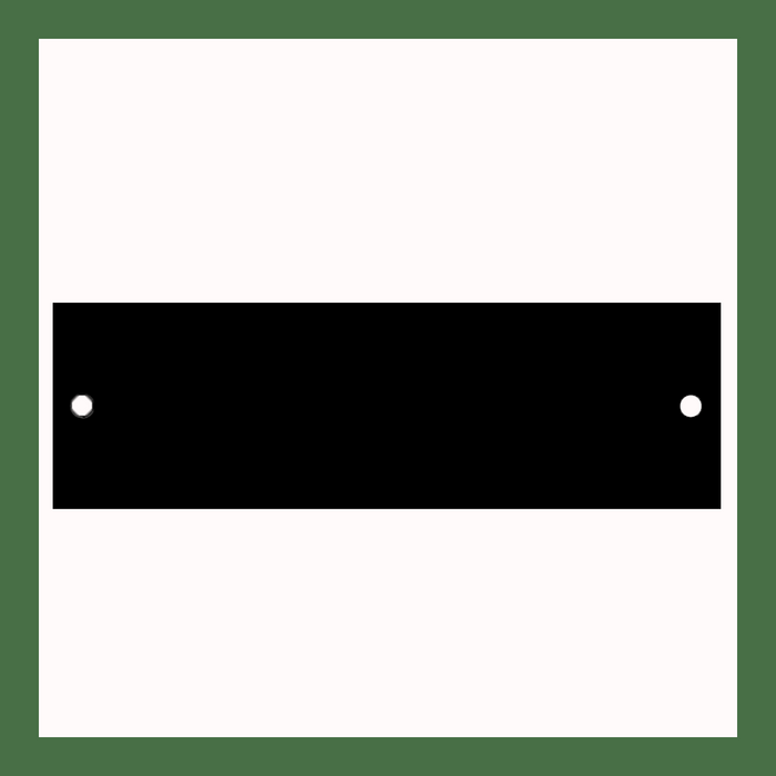 3.25" x 1" | Black Brass Perpetual Plate