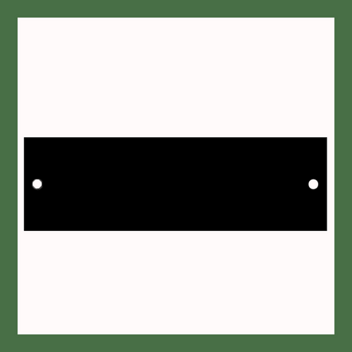 3.25" x 1" | Black Brass Perpetual Plate