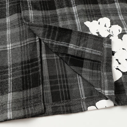 Denim Tears Shirt Kapok Plaid Short Sleeve Shirt