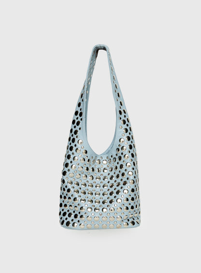 In The Crowd Shoulder Bag Blue / Silver