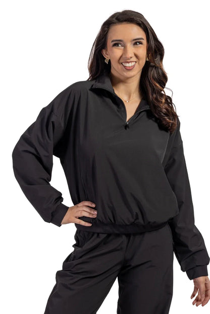 Women's Mock Neck Pullover Jacket
