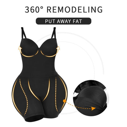 Butt lifter padded shapewear tummy control camisole