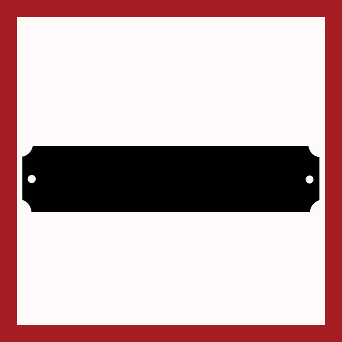 4.50" x 1" | Black Brass Notched Perpetual Plate
