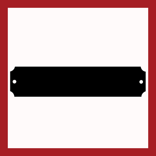 4.50" x 1" | Black Brass Notched Perpetual Plate