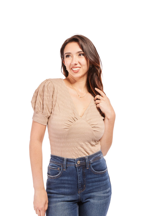 Step By Step Women's Textured Bodysuit