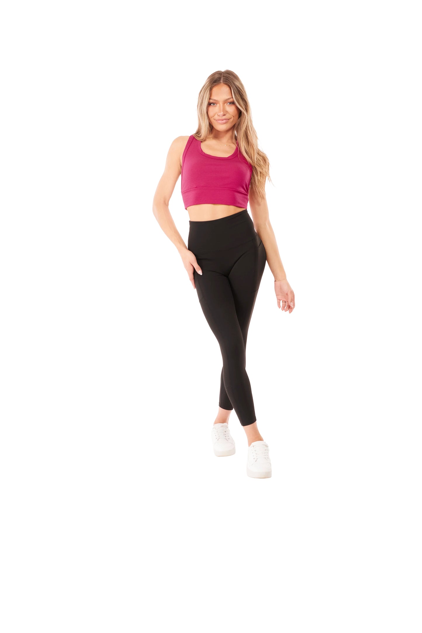 Simple Gal Women's Open Back Ribbed Bralette