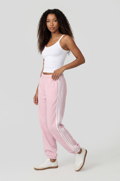 Striped Side Fleece Jogger