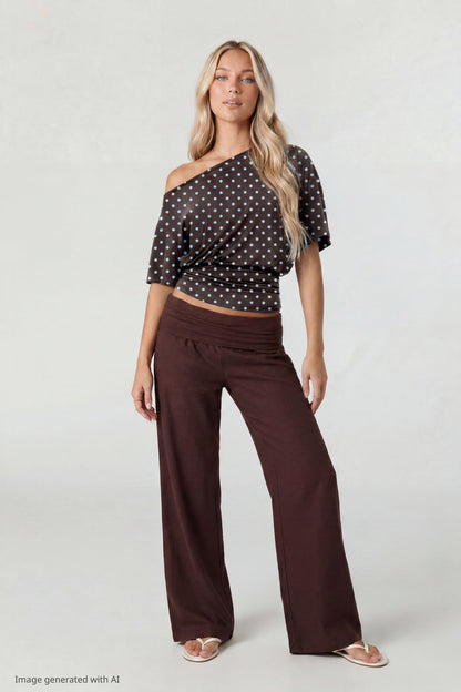 Off Shoulder Cinched Top