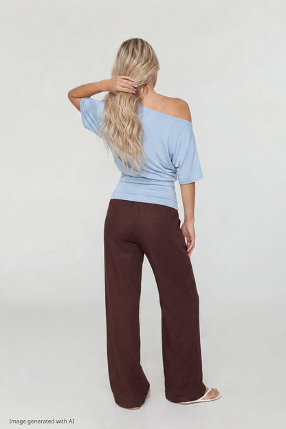 Off Shoulder Cinched Top