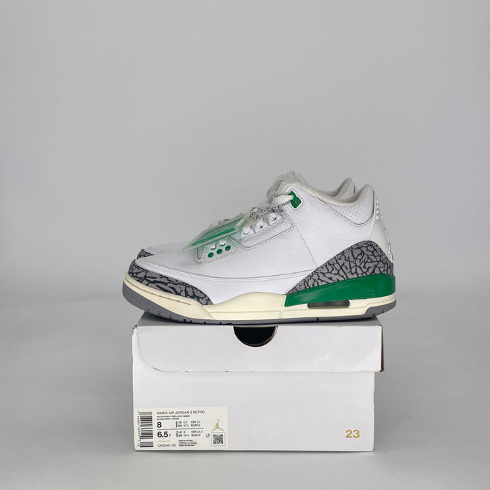 AIR JORDAN 3 LUCKY GREEN CK9246-136 SIZE 6.5/8W GS