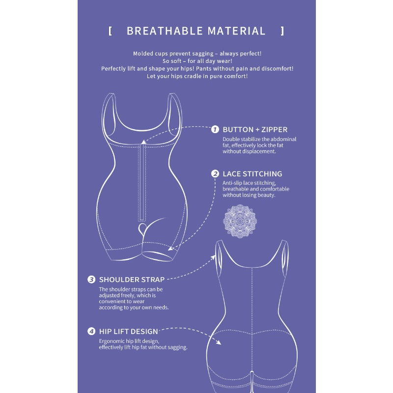 Butt lifter panty body shaping open crotch shapewear