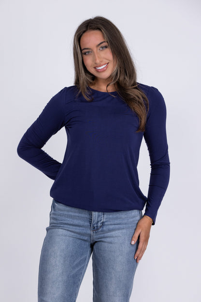 Give Me More Women's Hi-Low Long Sleeve Top