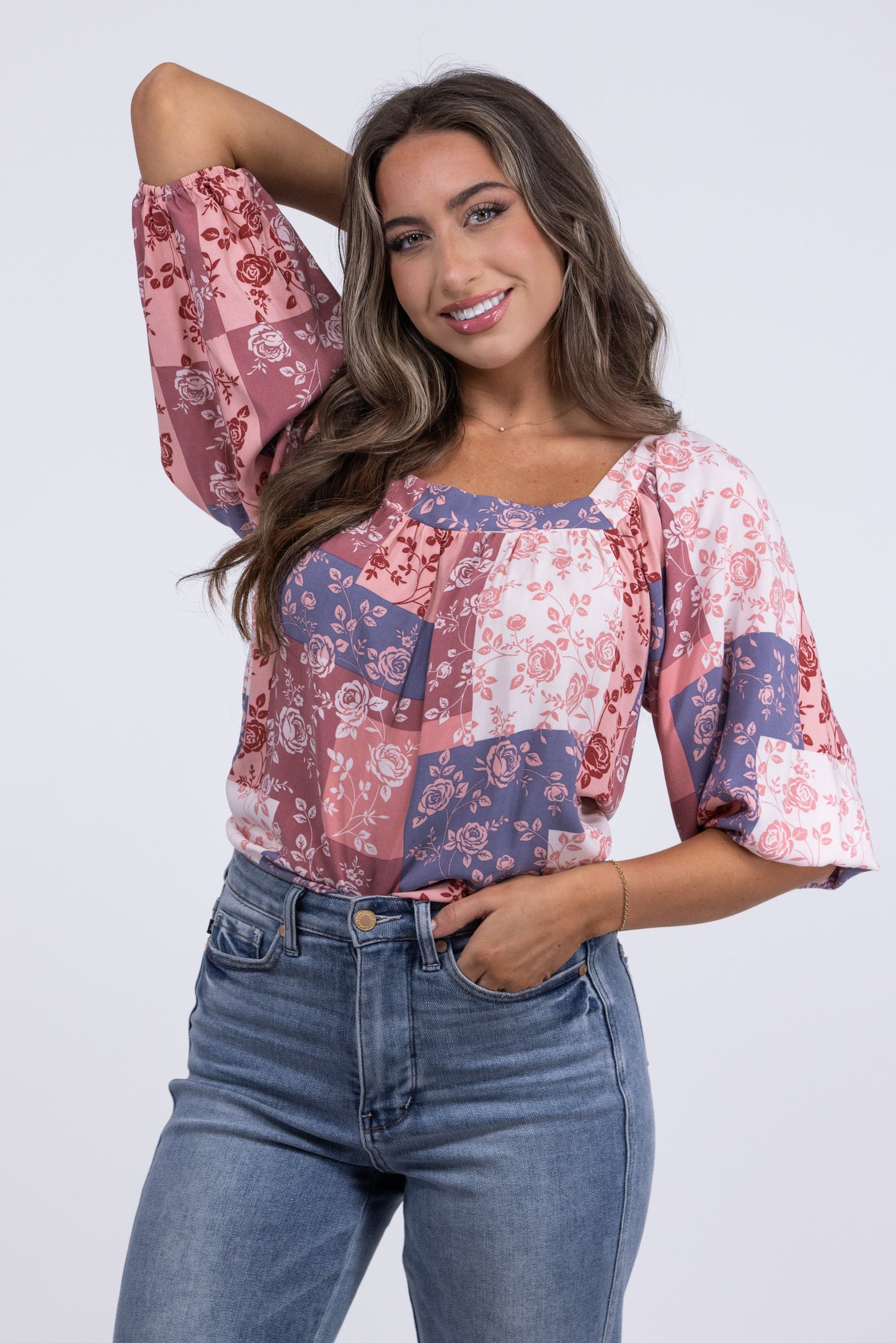 Meet and Eat Women's 3/4" Balloon Sleeve Top
