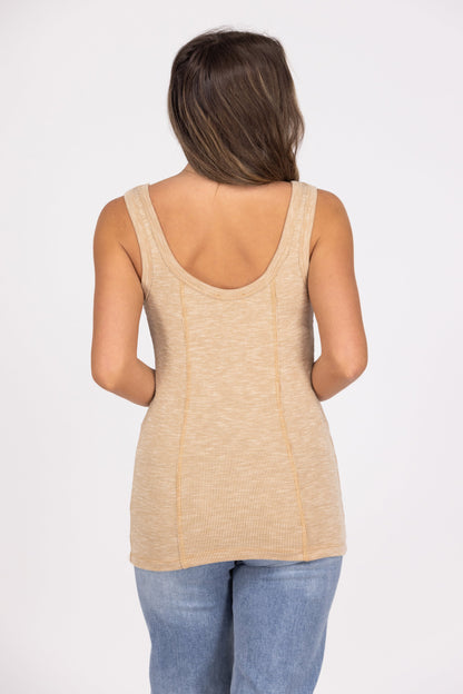Walk That Walk Women's Ribbed Slim-Fit Layering Tank Top * Final Sale*