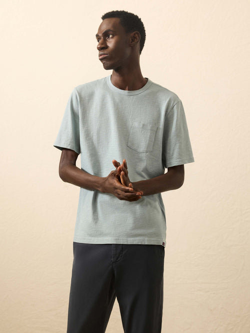 Sunwashed Regenerative Pocket Tee - Hull Teal