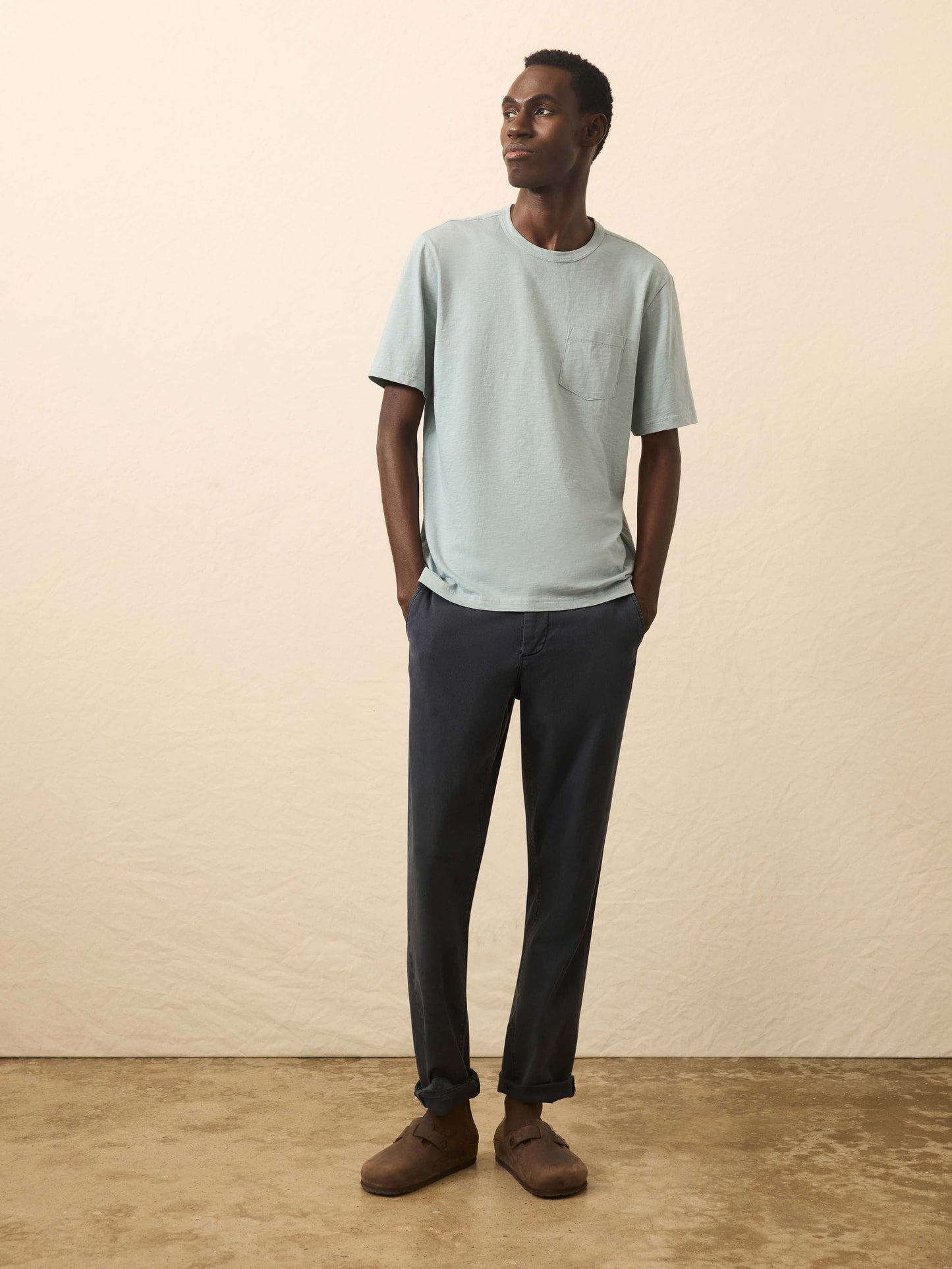 Sunwashed Regenerative Pocket Tee - Hull Teal