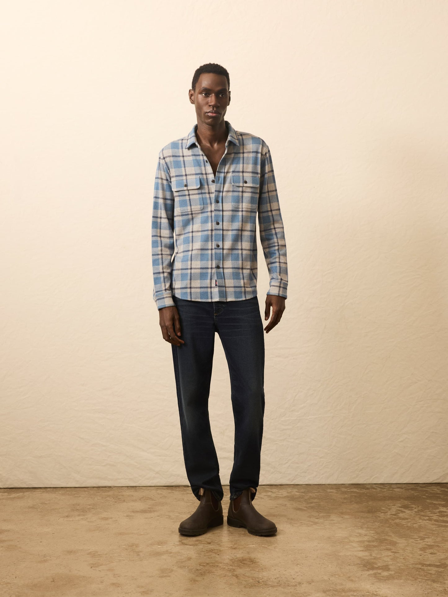 Legend™ Sweater Shirt - Overcast Ocean Plaid