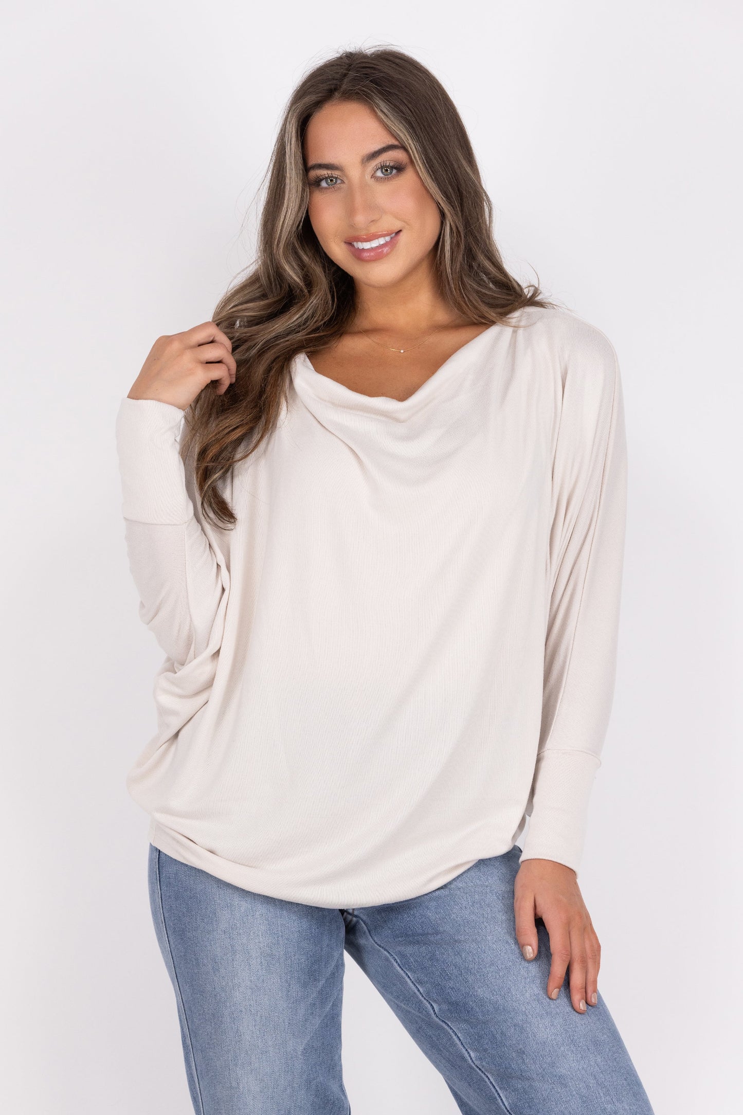 Ride The Line Women's Slouchy Long Sleeve Top