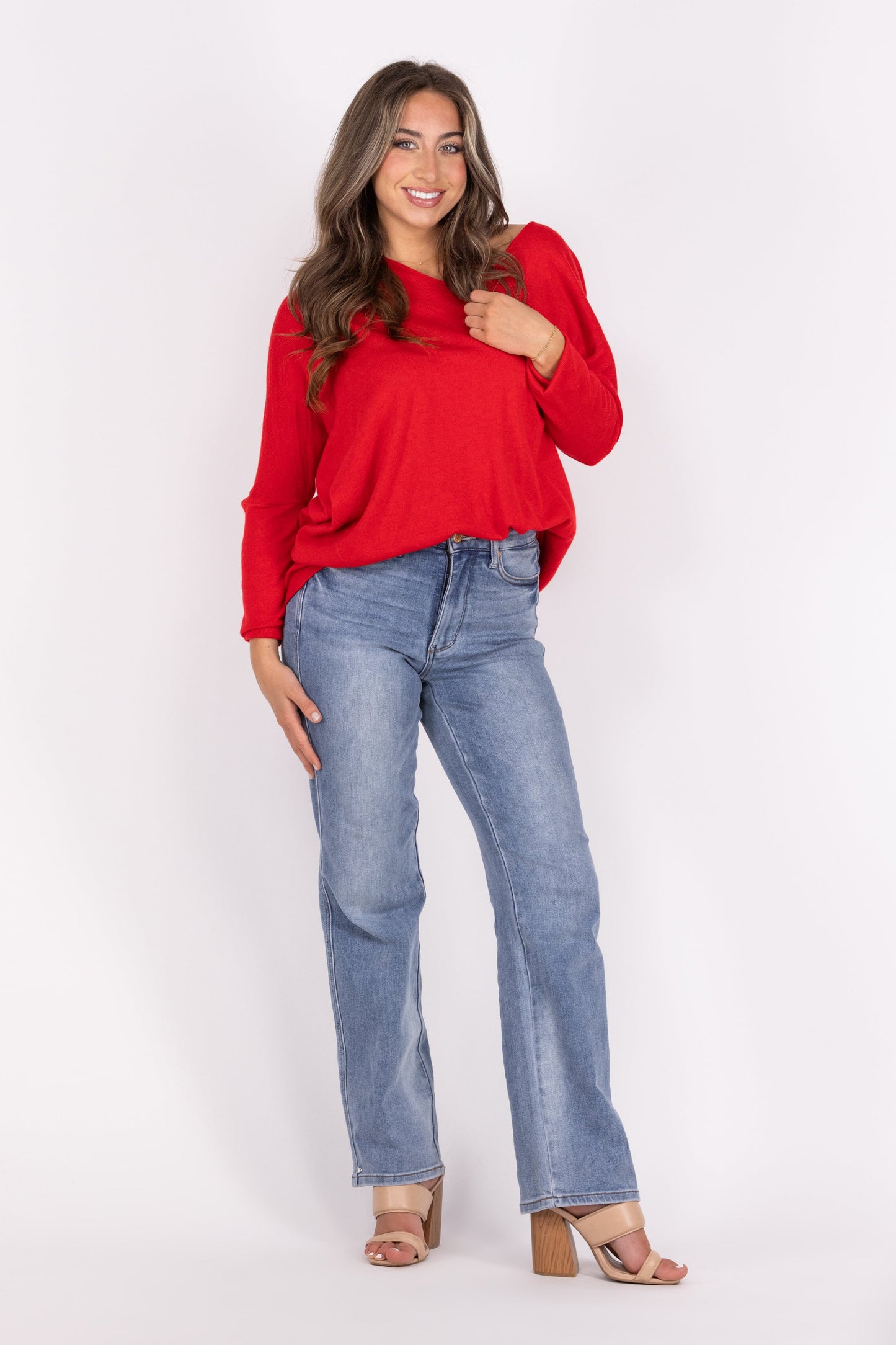 All Warmed Up Women's Cozy V-Neck Long Sleeve Top