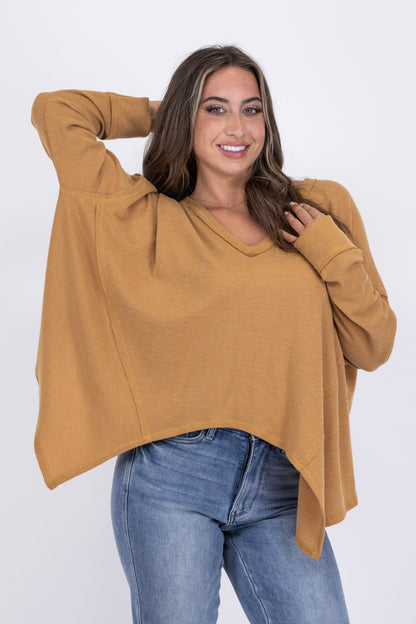 Sit Back and Relax Women's Oversized Knit Long Sleeve Top