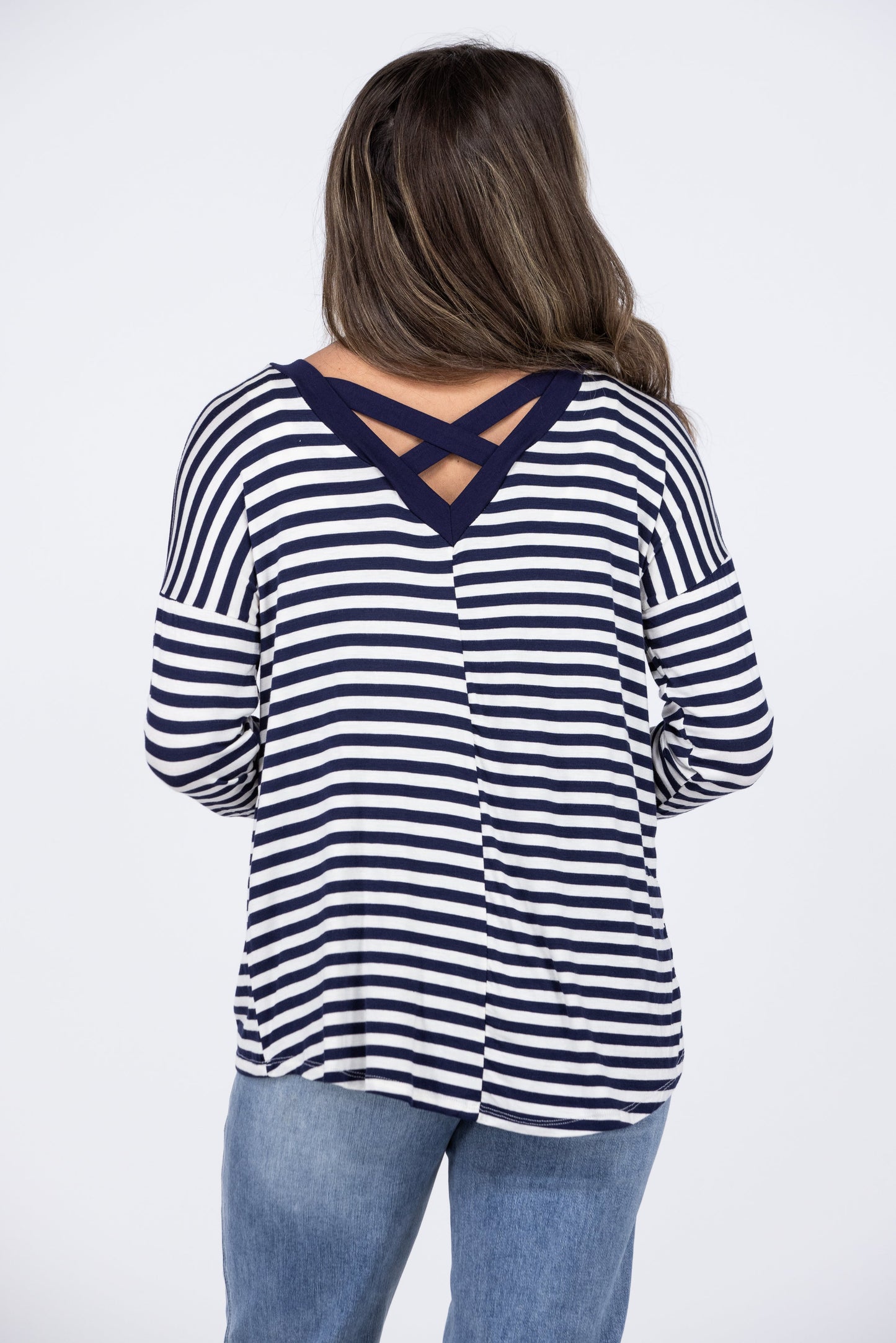 Days Gone By Women's Criss Cross Long Sleeve Top