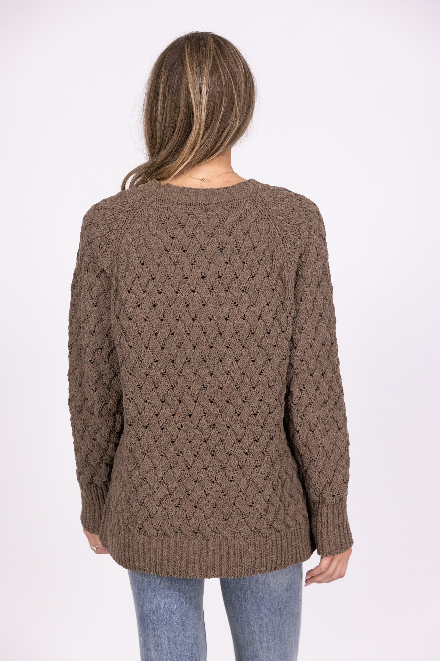 Cable Knit Cuddles Women's Oversized Sweater