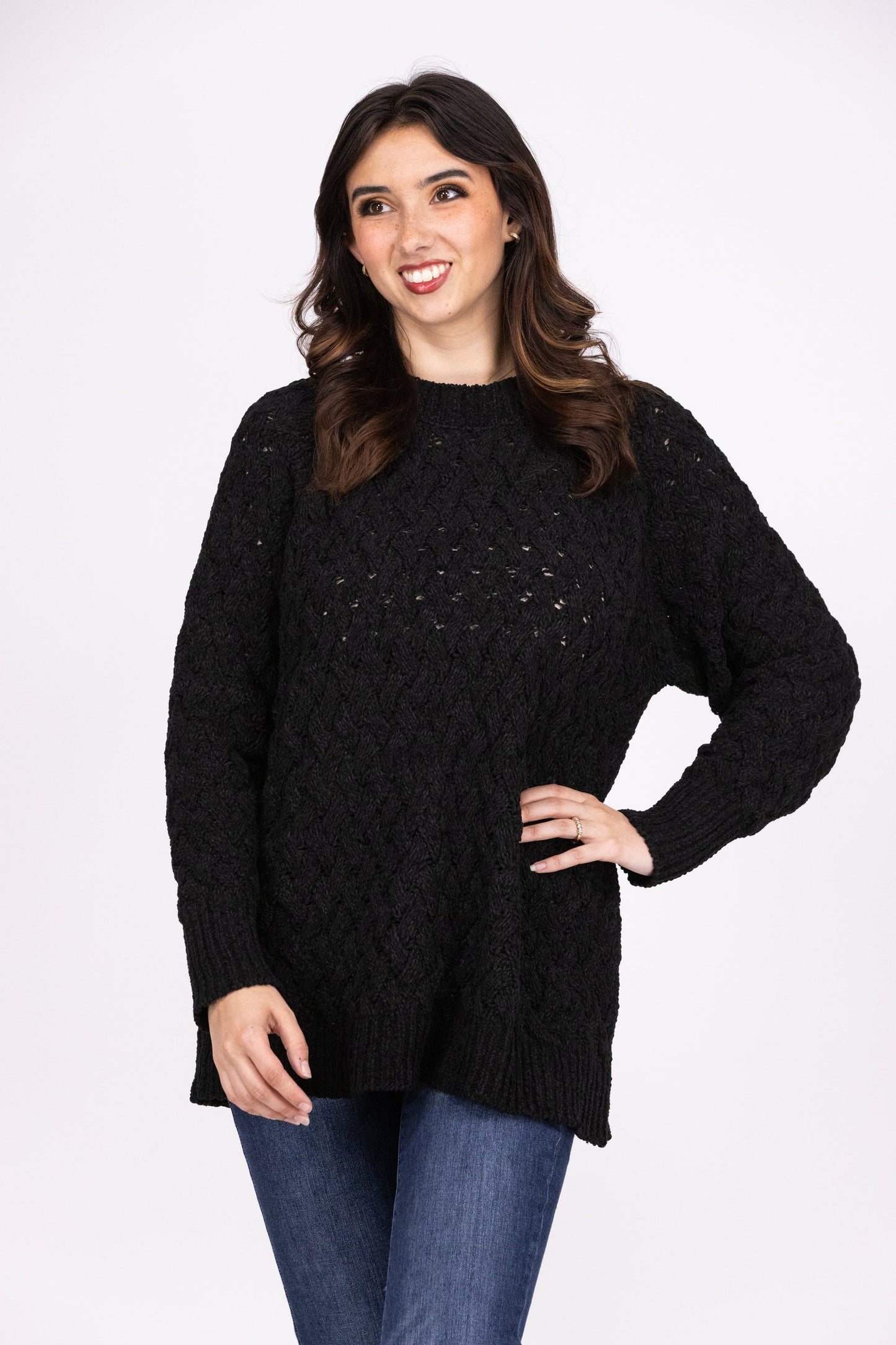 Cable Knit Cuddles Women's Oversized Sweater