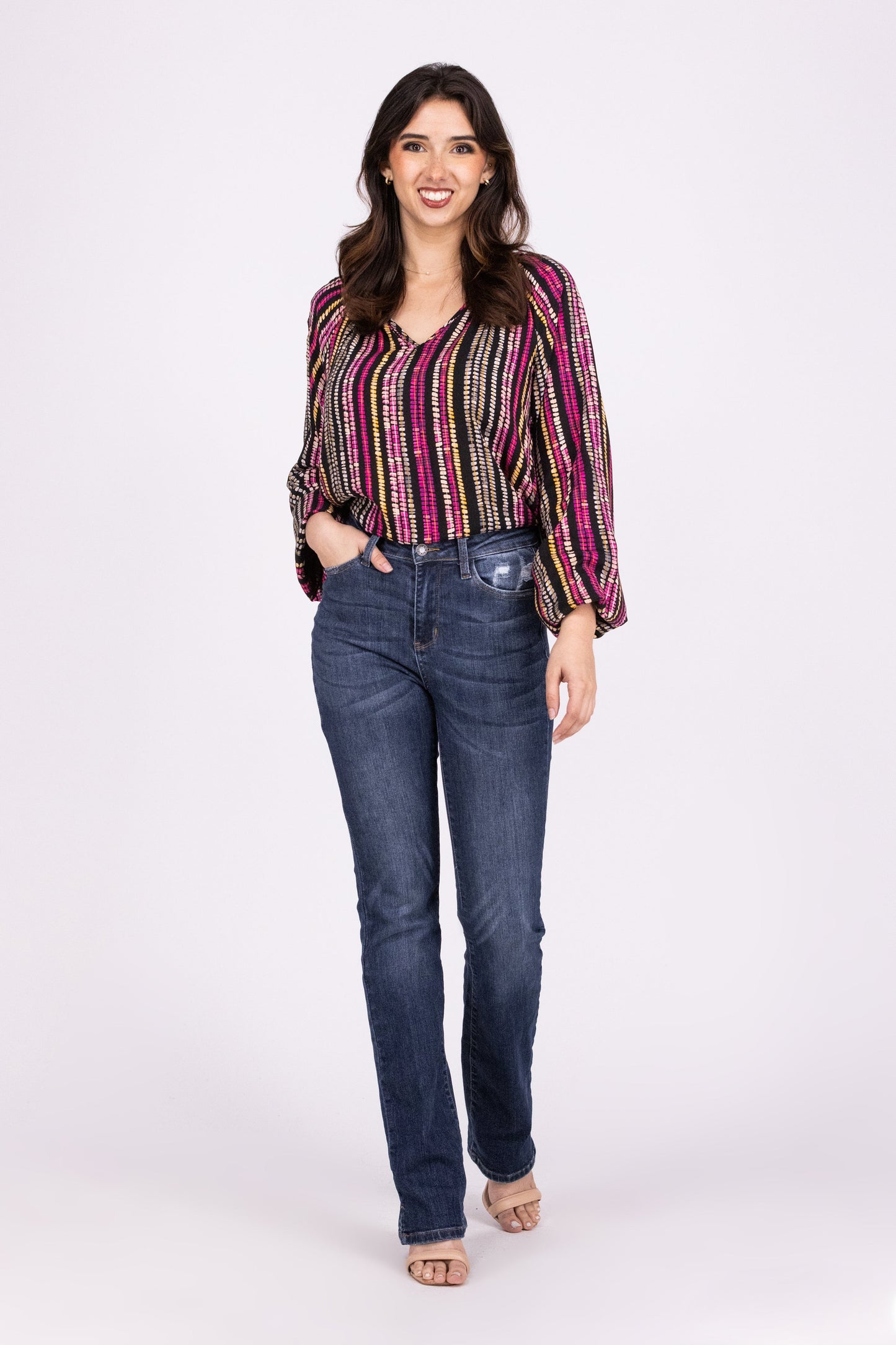 Lights Off Women's Oversized V-Neck Top