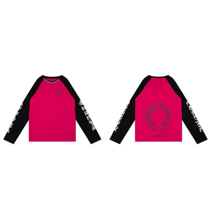 Chh Chrome Heart Long Sleeve Shirt Unisex Fashion Loose Long Sleeve Shirt