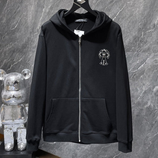 Chh Chrome Hearts Hoodie Casual Hooded Sweater Zip Jacket