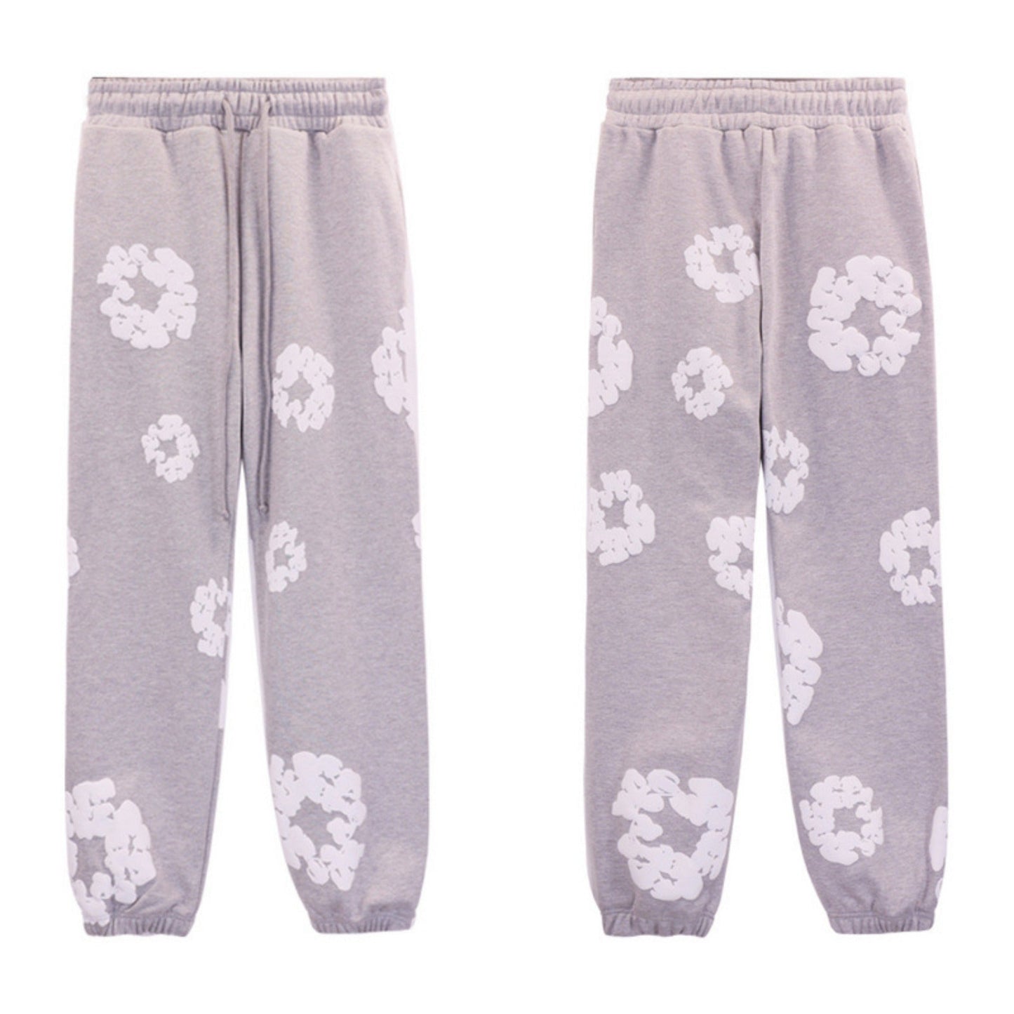 Denim Tears Outfit:Hoodie/Sweatpants (Separate Purchase Options) Puff Print Couple Loose Hooded Sweater