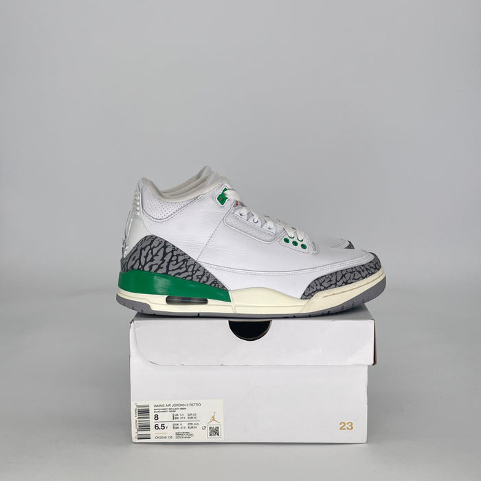 AIR JORDAN 3 LUCKY GREEN CK9246-136 SIZE 6.5/8W GS
