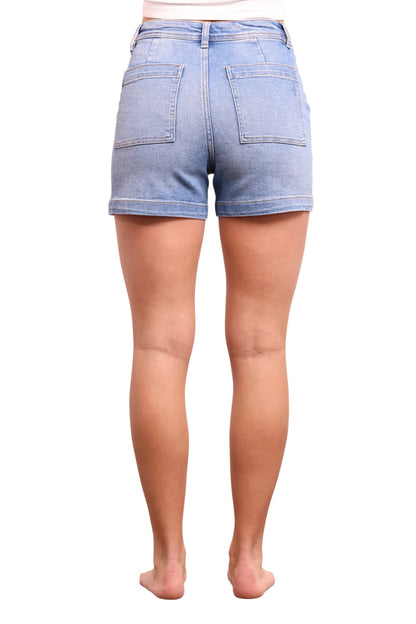 The Piper High-Rise Tummy Control Denim Shorts