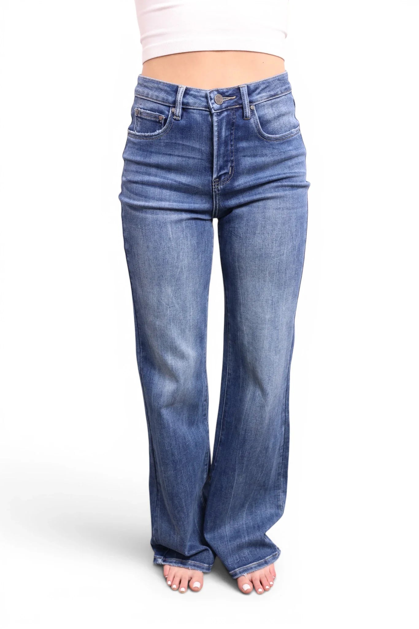 The Brynn High-Rise Tummy Control Flare Leg Jeans