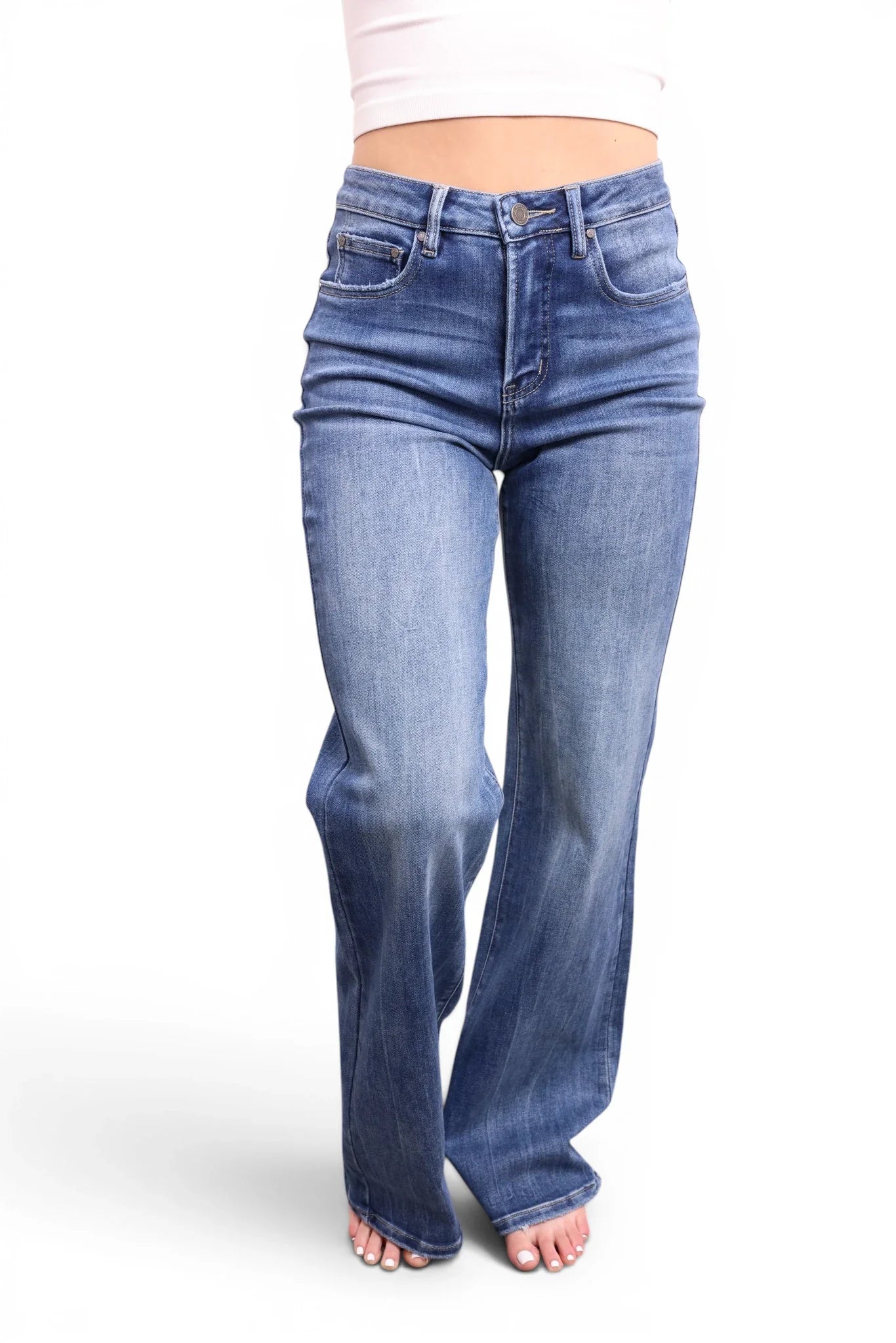The Brynn High-Rise Tummy Control Flare Leg Jeans