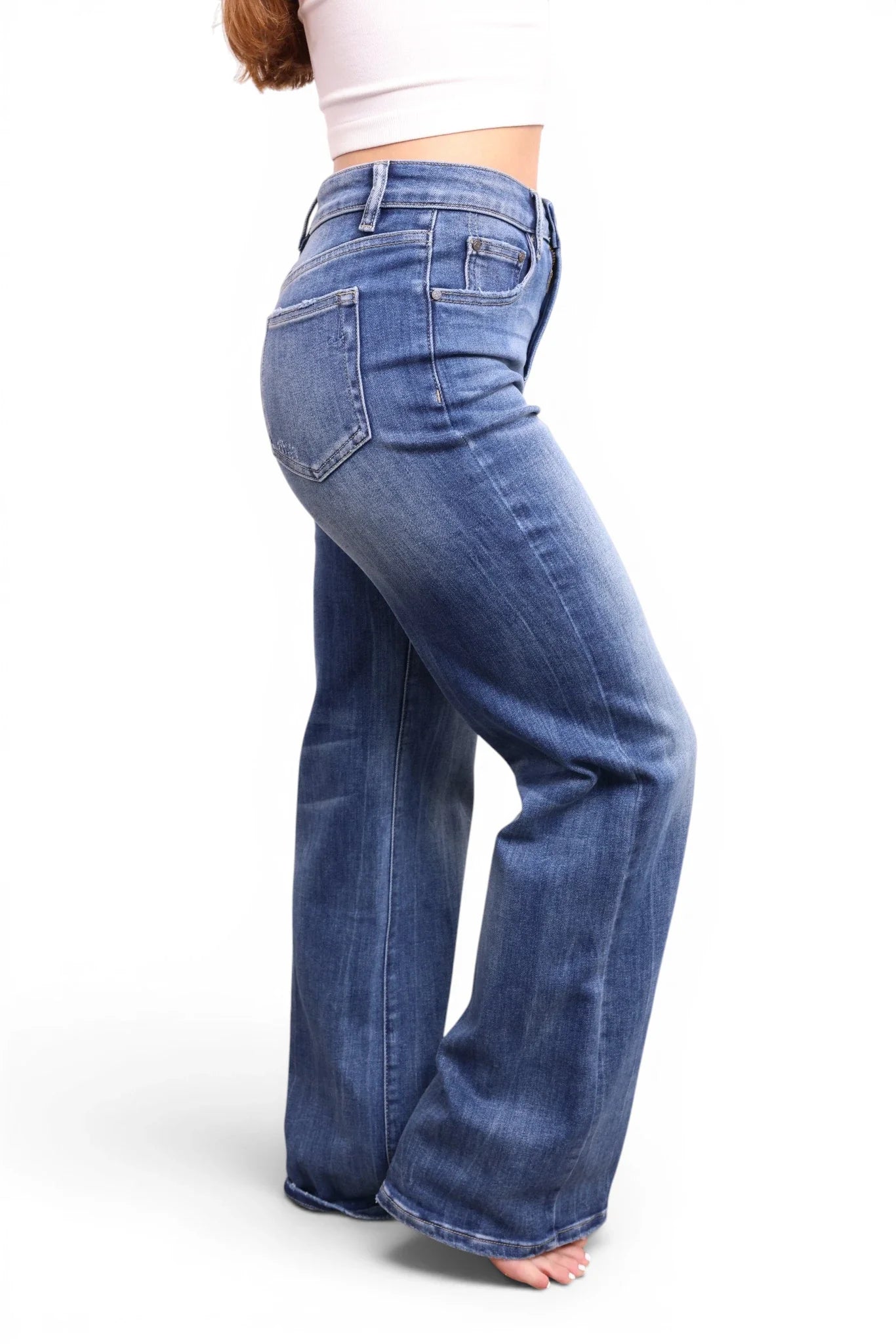 The Brynn High-Rise Tummy Control Flare Leg Jeans