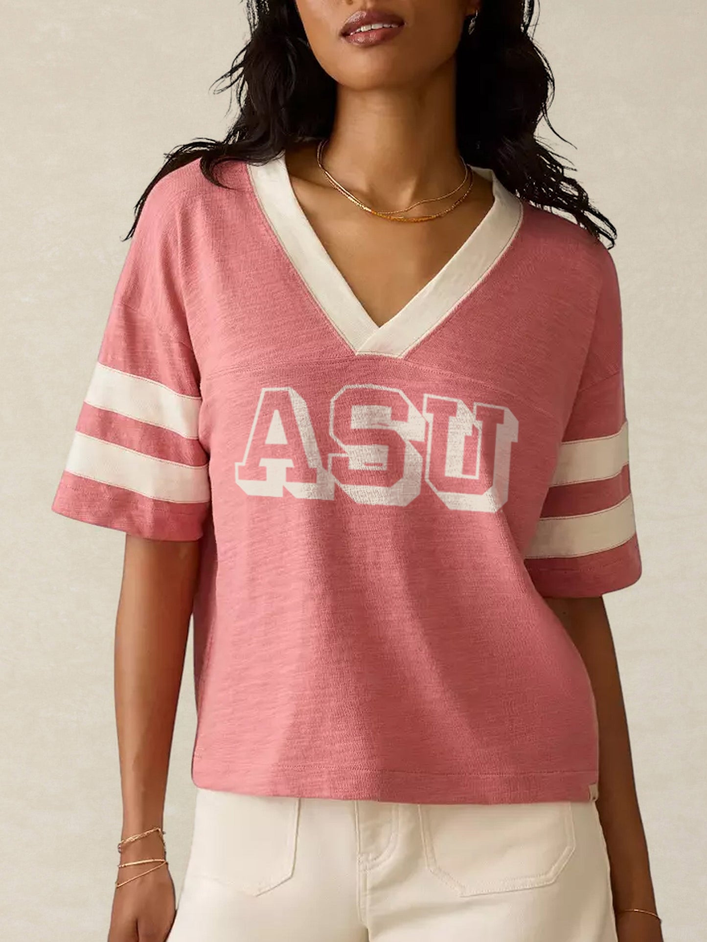 Arizona State University Sunwashed Slub Varsity Tee - Faded Flag Varsity