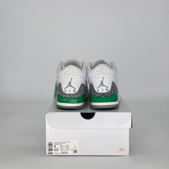 AIR JORDAN 3 LUCKY GREEN CK9246-136 SIZE 6.5/8W GS