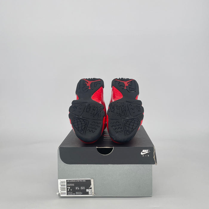 AIR JORDAN 9 CHILE RED 302359-600 SIZE 7/8.5W GS