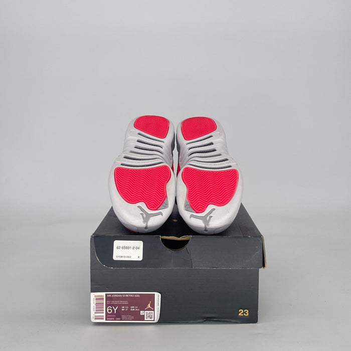 AIR JORDAN 12 WOLF GREY RACER PINK 510815-060 SIZE 6/7.5W GS