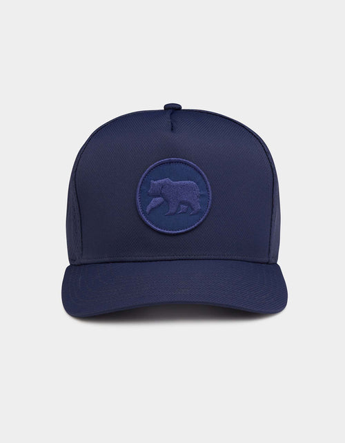 Diamond 5 Panel Cap in Navy
