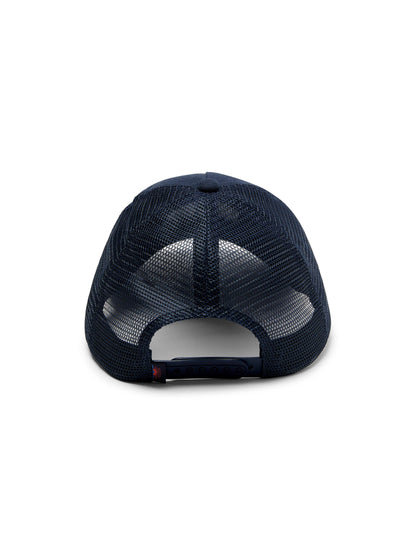 New York Retro Sun And Waves Trucker - Navy Navy