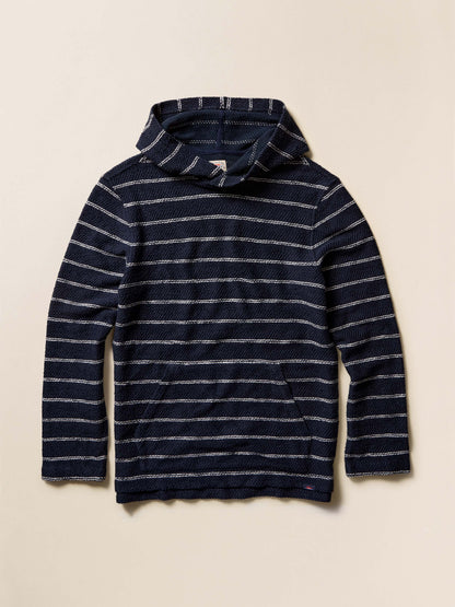 Whitewater Hoodie - Navy Point Stripe