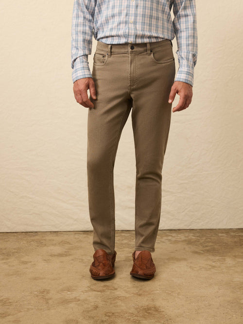 Stretch Terry 5-Pocket Pant - Driftwood