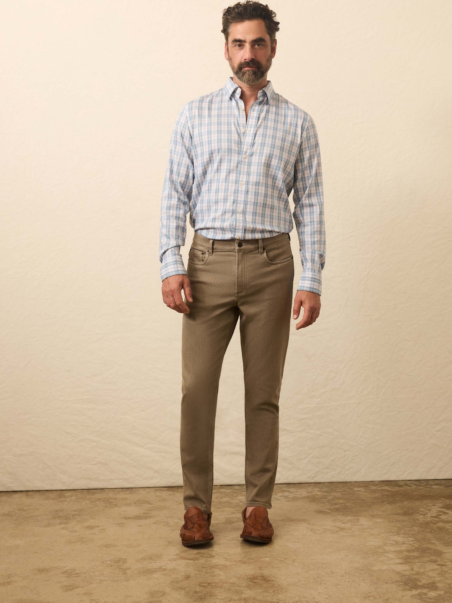 Stretch Terry 5-Pocket Pant - Driftwood