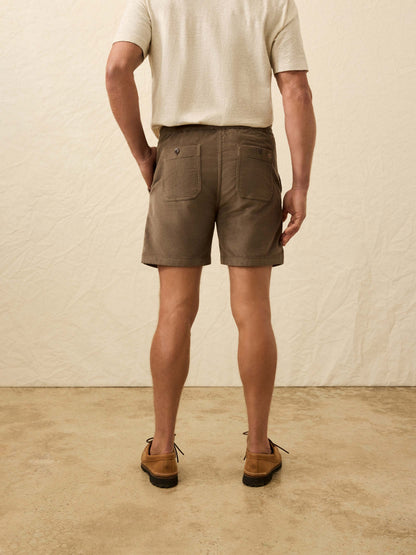 Corduroy Drawstring Utility Short - Elm Ridge