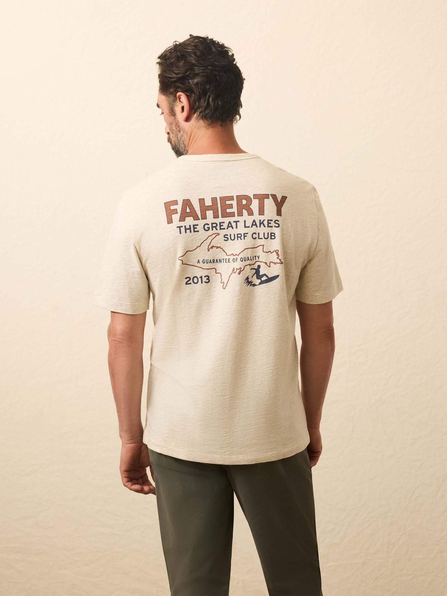 Sunwashed Regenerative Graphic Tee - Island Dune Heather