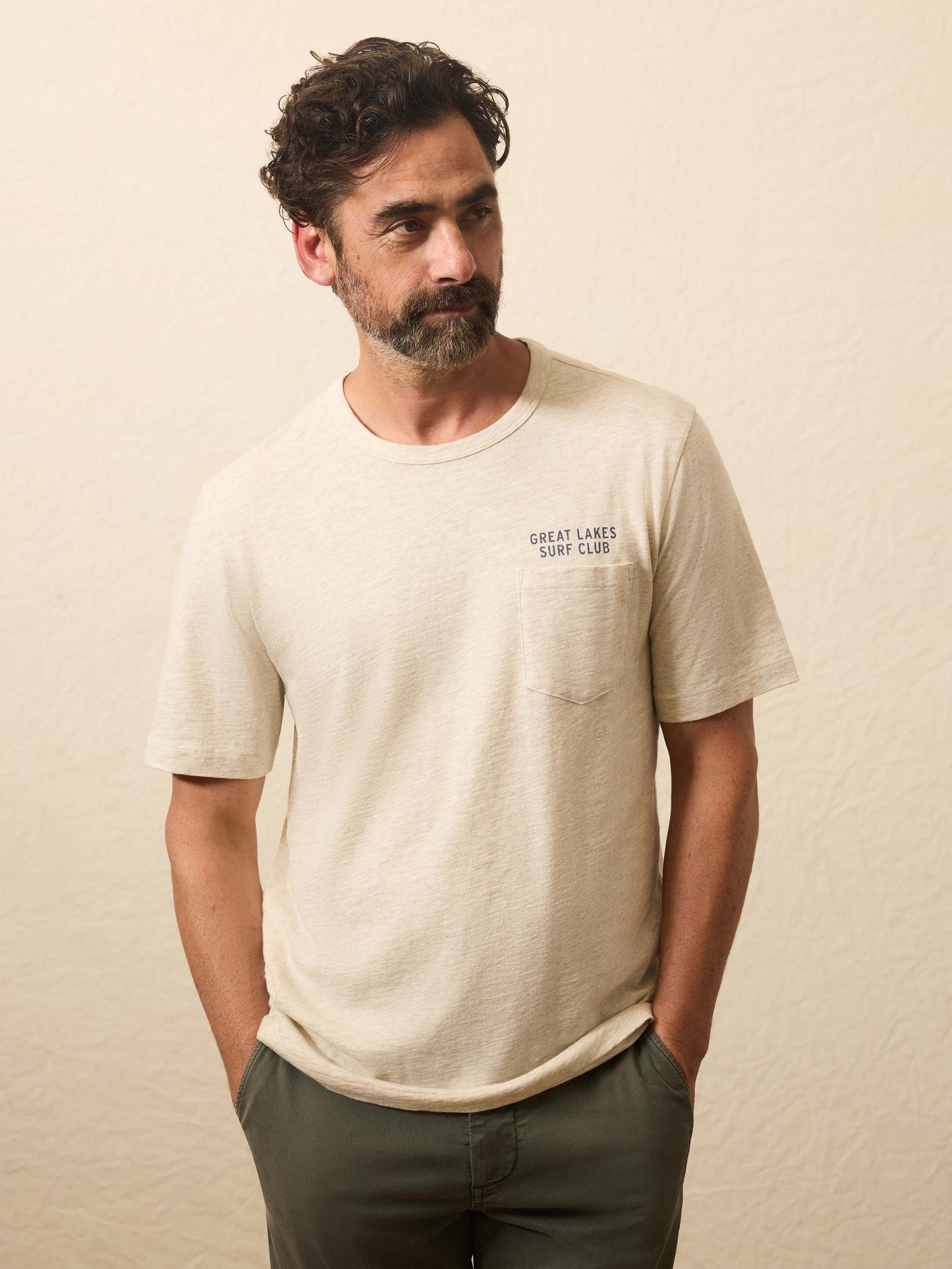 Sunwashed Regenerative Graphic Tee - Island Dune Heather