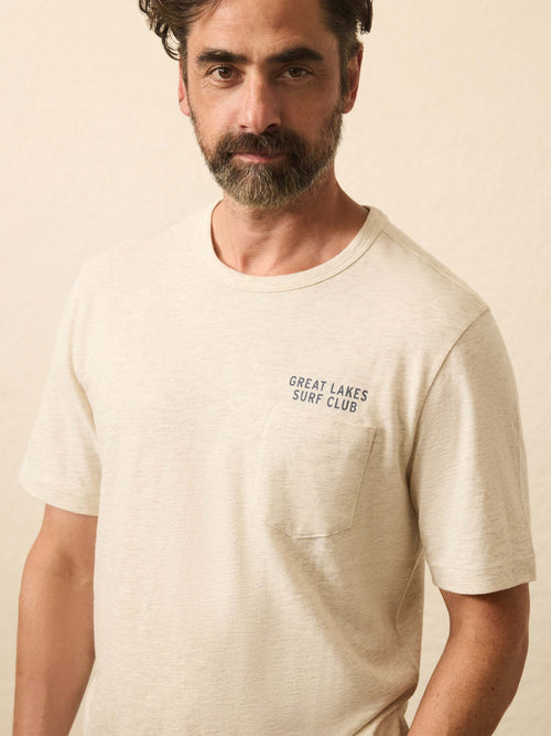 Sunwashed Regenerative Graphic Tee - Island Dune Heather